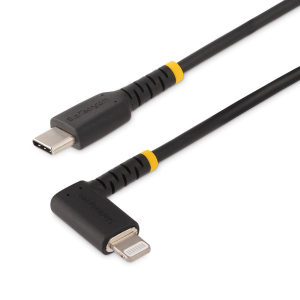 Startech.Com 3ft 1m Durable USBC to Lightning Cable RightAngled USB C to Lightning Cord RUSB2CLTMM1MR
